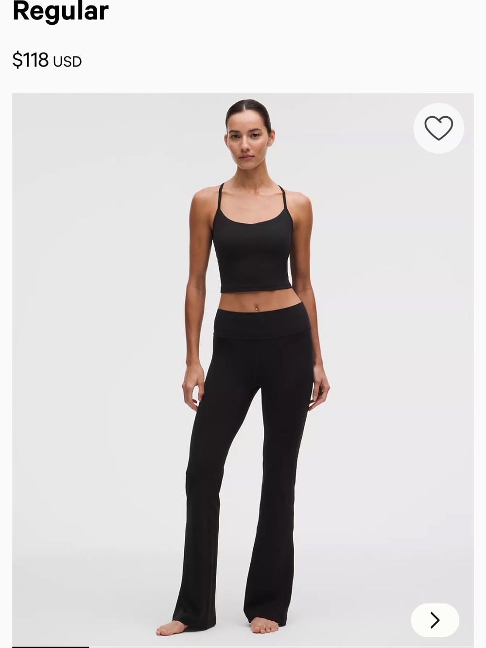 lululemon athletica Black High-Waist Flare Pants